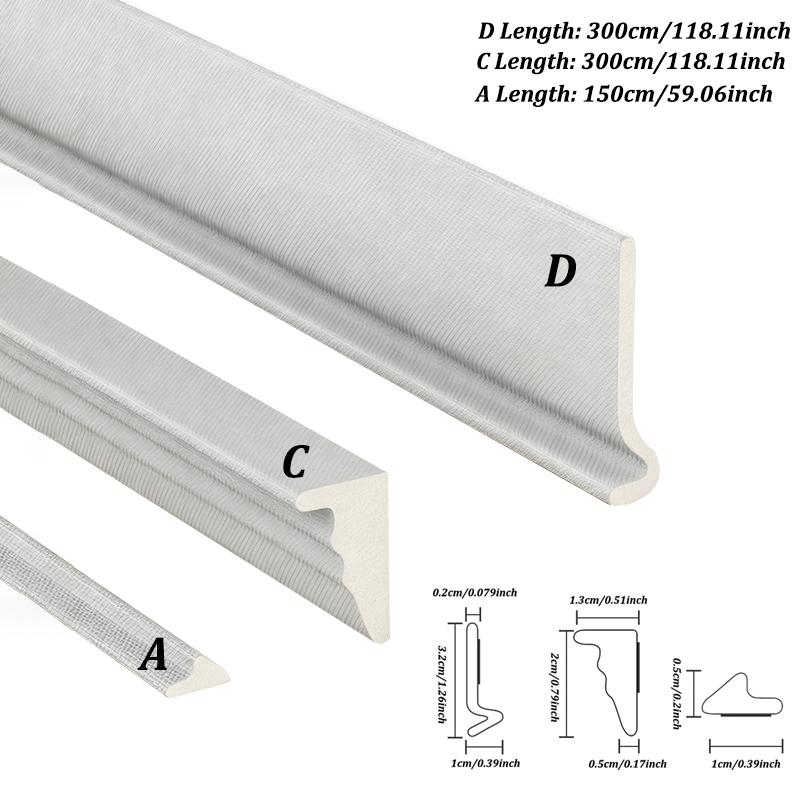 

Window Self-Adhesive Windproof Seal Strip Set Plastic Steel Sliding Windows Gap Windshield Soundproof Draft Sealing Strip