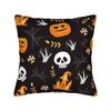 Decorative Pillowcase Halloween Ghost Pumpkin Spooky Trick Or Treat Witch Chair  Throw Pillow Case Cover Zipper Multiple Sizes