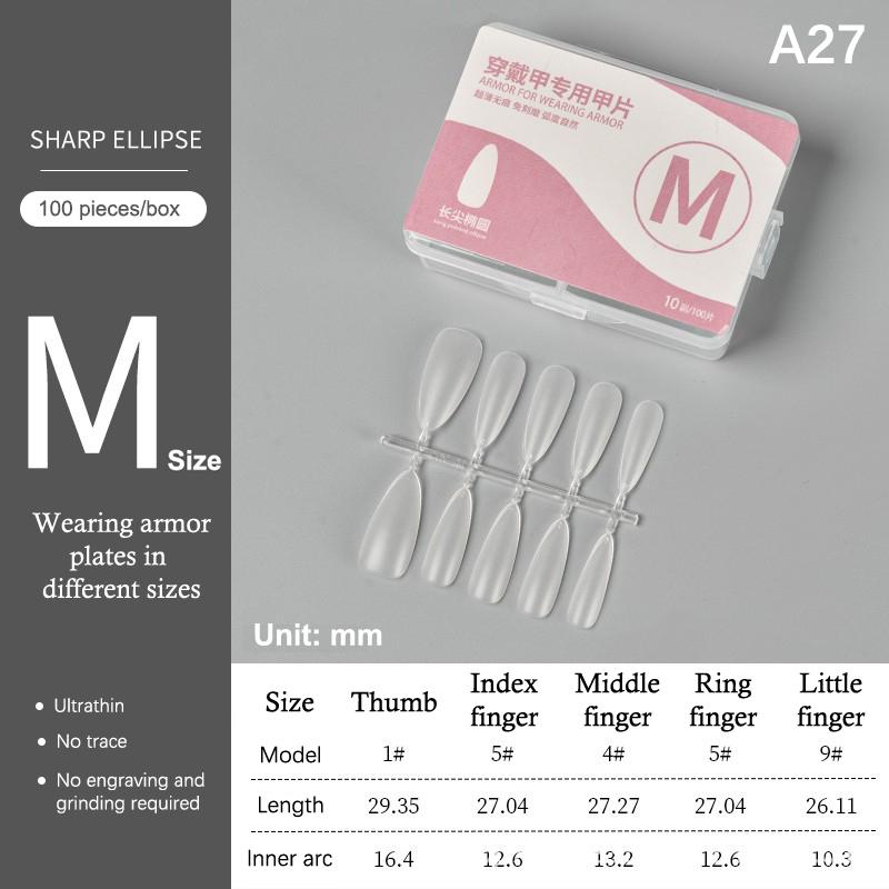 100Pcs/Box Matte Fake Nails No Polishing Press On False Nails Medium Short Design High Matt Soft Gel Nail Tips For Extension