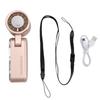 Personal Ice Cooling Fan High Speed USB Rechargeable Quiet Foldable Handheld Desk Fan for Bedroom