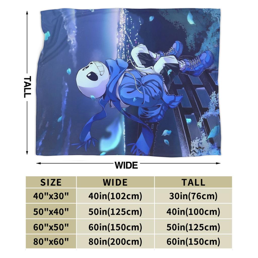 Undertale Sans Game Blankets Flannel Textile Decor   Multifunction Lightweight Throw Blanket for Bedding Couch Plush Thin Quilt