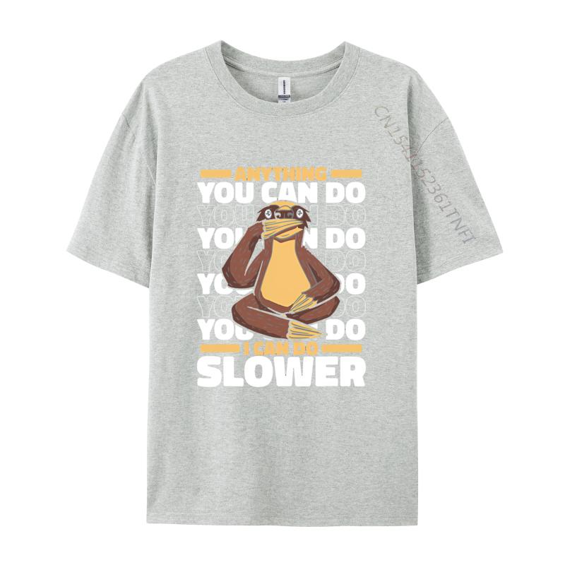 Sloth Lazy Sloths Animal Slower T Shirt Unisexs Cotton Oversized Printing T Shirts Harajuku Tshirt Unisex Tees Tops
