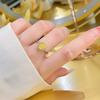 Luxury Oval Cut Yellow Diamond Ring for Women High Quality Imported Carbon Diamond Pink Diamond Fashion Jewelry