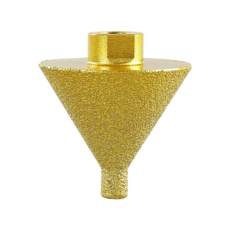 Diamond Chamfer Finger Bit Diamond Cone Milling Bit Stone Hole Opener Diamond Chamfer Drill for Porcelain Tiles