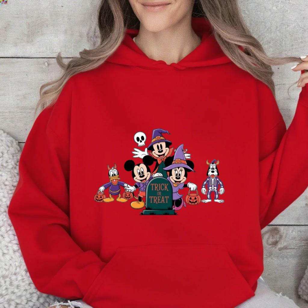 Disney Parent-child Costume Children's Halloween Pumpkin Mickey Family Autumn and Winter Pure Cotton Multi-color Sweatshirt
