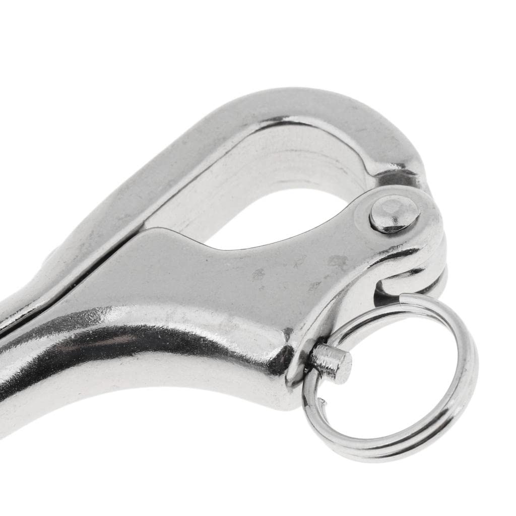 SM SunniMix Marine Stainless Steel Hook Applicable Boat Release Buckle Outdoor Boat Accessories, 76mm