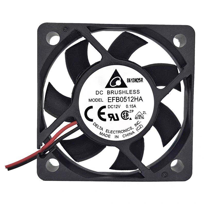 Delta EFB0512HA 5CM 12V 0.15A CPU Cooling Fan.