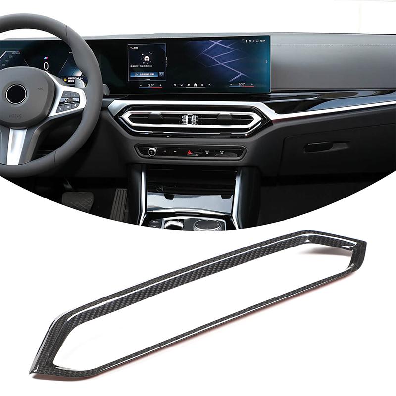 For BMW G20 G21 G22 G23 3 4 Series 2025-2025 Real Carbon Fiber Central Control Dashboard Console Interior Trim Accessories