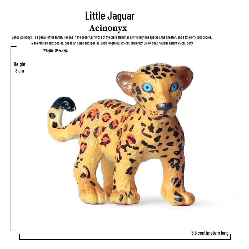 Набор фигурок диких животных: Ягуар, Гепард, Африканский Леопард для Детей