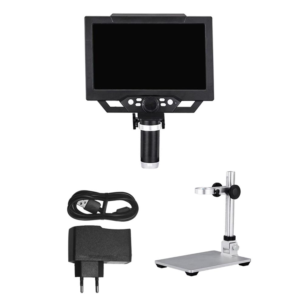 

1200X Digital USB Microscope with 8 LED Light 7inch LCD Video Soldering Microscope Portable Microscopes for Soldering PCB Repair