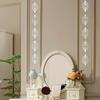 10pcs 3D Mirror Wall Stickers Hollow Reflective Mirror Stickers Acrylic Removable Decals Self Adhesive Art Murals Home Decor