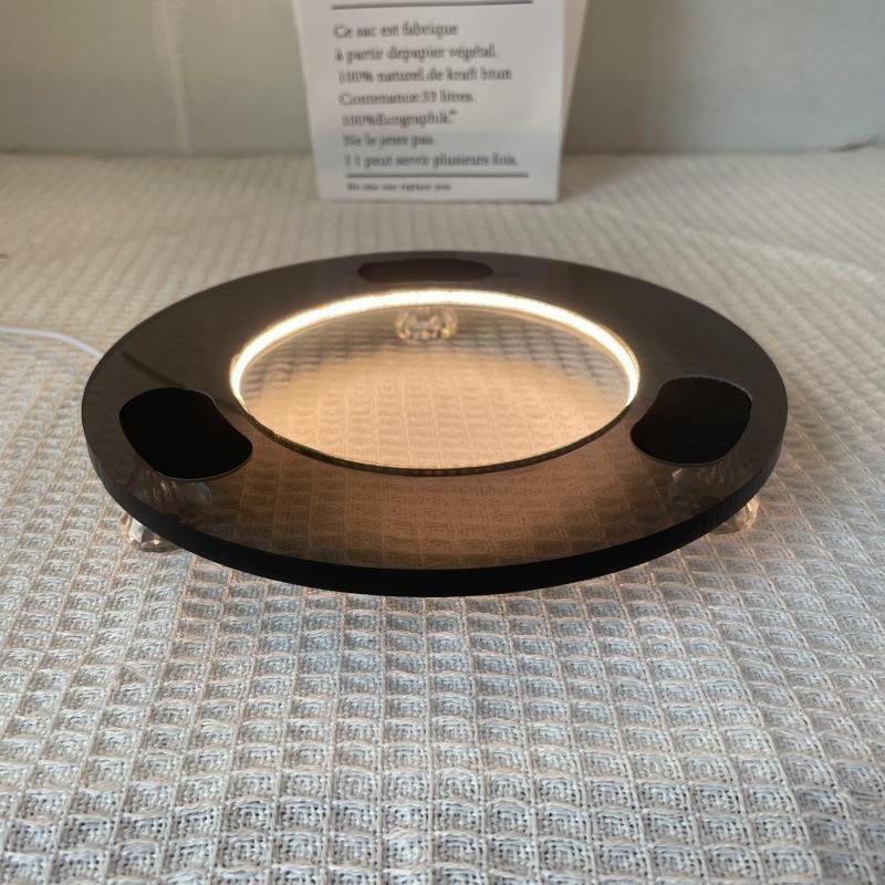 Harman Kardon Glazed Crystal Wood Anti-Slip Desktop Speaker Stand - Free Shipping & Ideal for Home Use