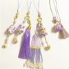 Lingyin Fulu Xiangling Purple Gradual Change Floating Paint Gourd Pearl Bell Pendant Bag Trailer Hanging Scenic Merchandise
