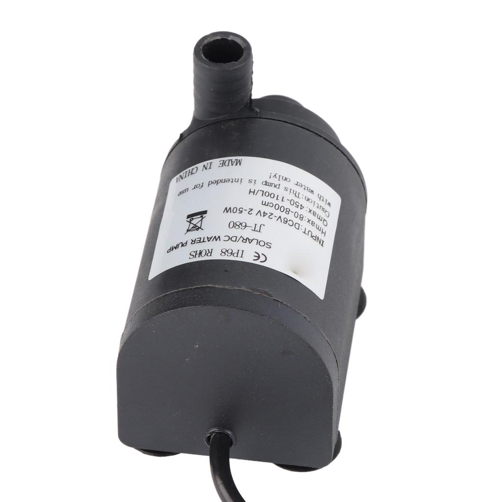 DC 24V 1100L H Oběhové čerpadlo horké vody Solární bezkartáčový motor 7m výtlak