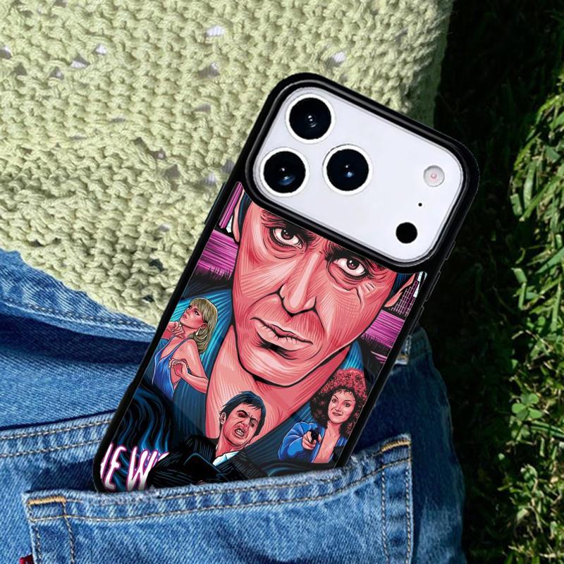 Scarface Tony Montana Phone Case For iPhone 17 AIR 16 Pro Max 15 14 Pro 11 12 13 Shockproof Silicone Cover