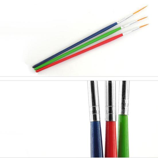 3 ks/sada Nail Art Fine Liner Design Detail Dekor Malba Kresba Štětec na pero pro vlastní potřebu