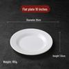 Commercial A5 White Round Melamine Dining Plate
