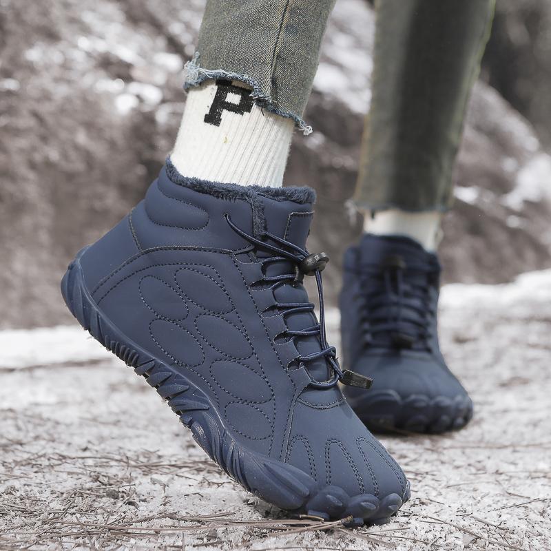 Plysch Vandring Snöstövlar Dam Ankelstövlar Herr Varma Bomullsskor Halkfria Utomhus Trekking Camping Sneakers