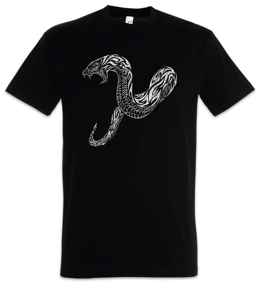 

Tribal Snake Mens T-Shirt Snake Tattoo Old School Flash Artist Studio M