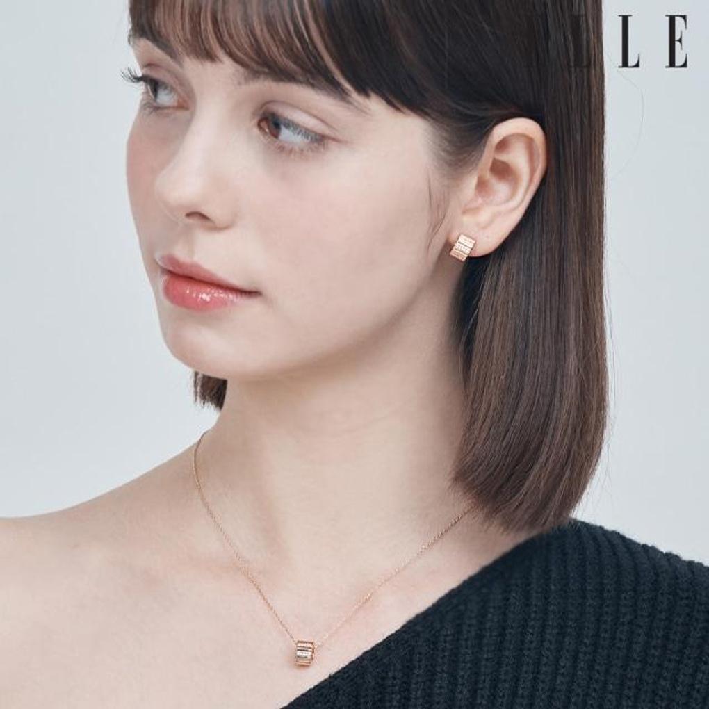 Ella One Tunnels Cubic Necklace ELBRNN206