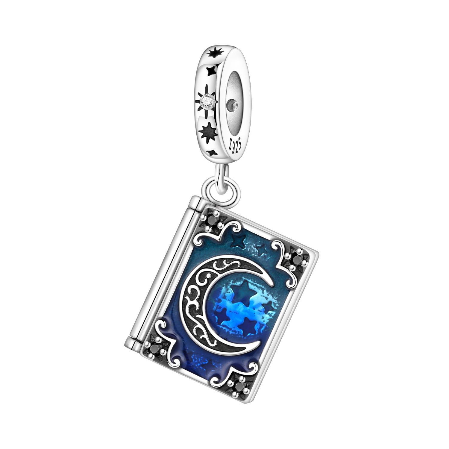 PANPOKI copper Magic Book Guardian Bead Charms Authentic Pendants Bracelets Charm Jewellery Party Do It Yourself Trendy Gifts