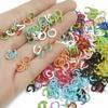 50Pcs Iron Spray Painted Opening Ring Jump Ring For DIY Necklace Bracelet Jewelry Making Craft Accessories
