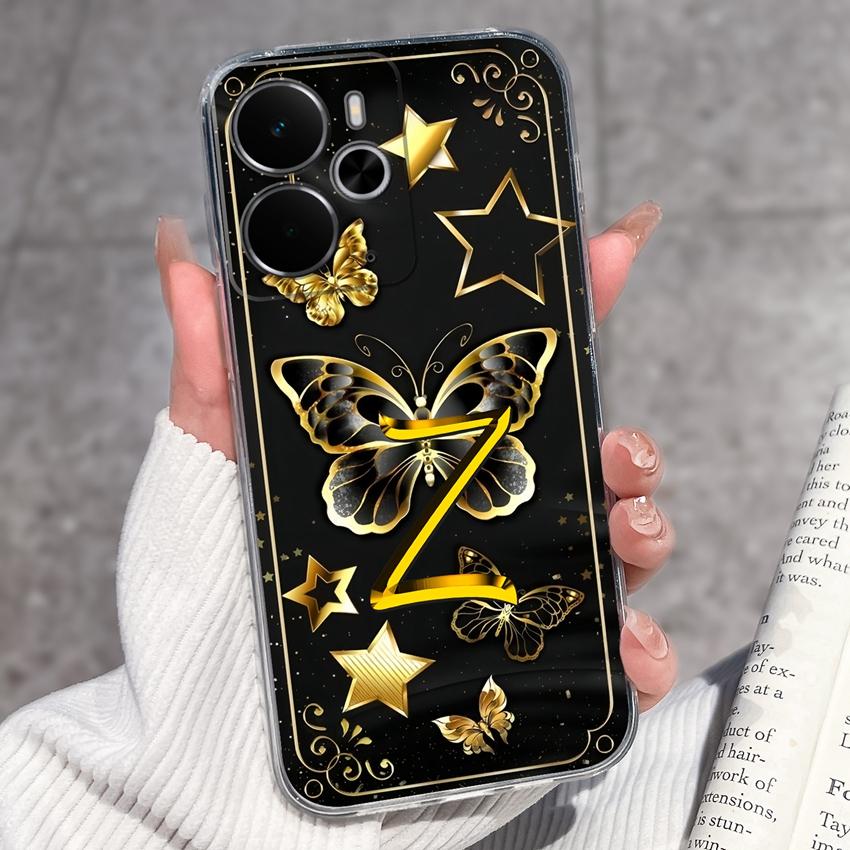 

Для Realme 14 15 13 12 Pro Plus 14T 14X 15T 12Lite Модний Арт Літери Чохол для Телефону Прозорий ТПУ Силікон Захисний Чохол від Падінь Для Realme Чохол Realme 14X 5G
