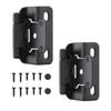 2 Pack Antique Steel Closing Cabinet Hinges 1/2Inch Overlays Half Hide Designs Portable for Kitchen Cabinet Door