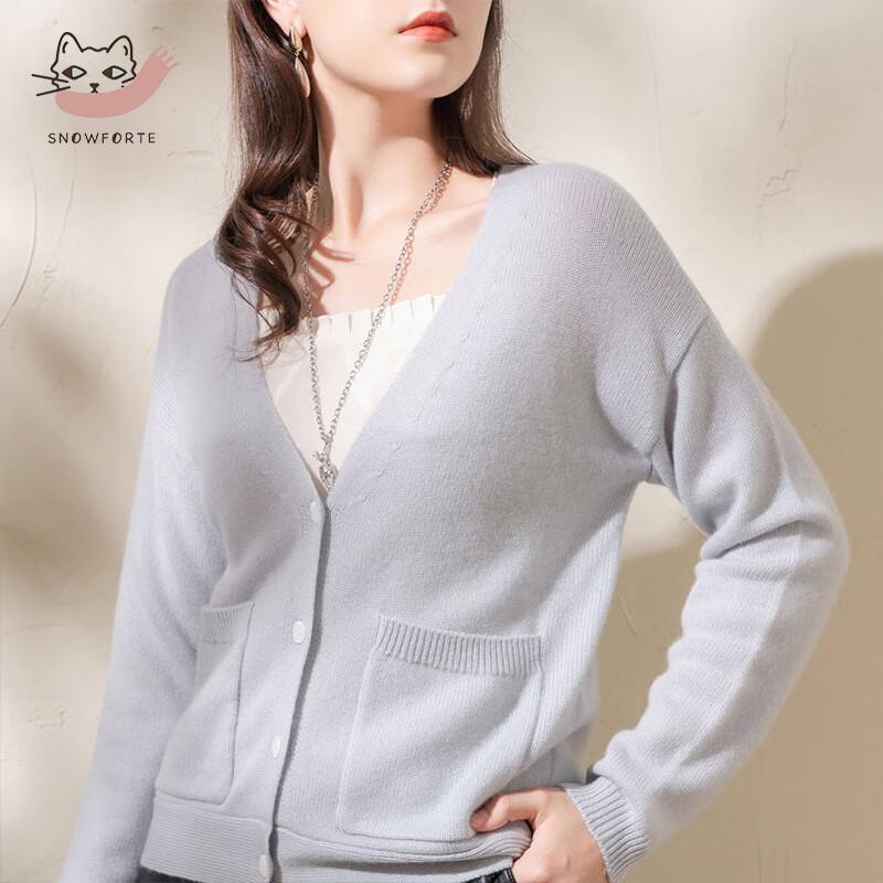 Women's Cashmere Blend V-Neck Sweater