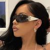 Y2K Millennium Euro American Eye Glasses Frameless Five-star All-in-one Pilot Sunglasses Women New Spice Sun Visor Sunglasses For Women men