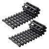 2PCS Traction Boards with TPR for Mud Snow Sand Storage Bags Short Black
