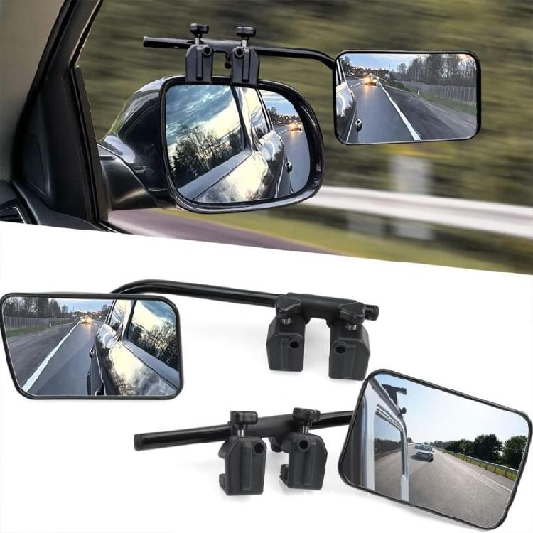 1 Paire d'Extensions de Rétroviseur Latéral pour Remorquage de Caravanes Rétroviseur Arrière Universel Rétroviseur Latéral Supplémentaire Extérieur Réglable