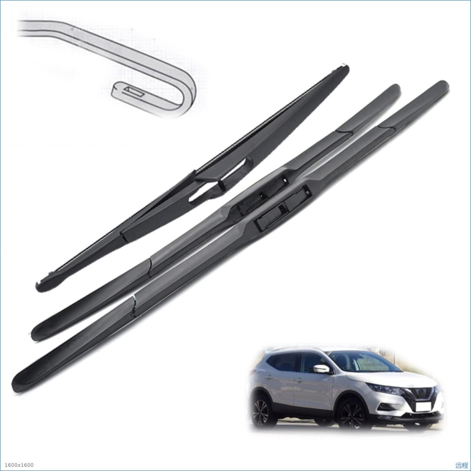 

For Nissan Kicks 2017-2025 Wipers 26 + 16 + 12 Front and rear wipers Wiper blades Nissan Kicks 2017-2022 26 + 16 + 12