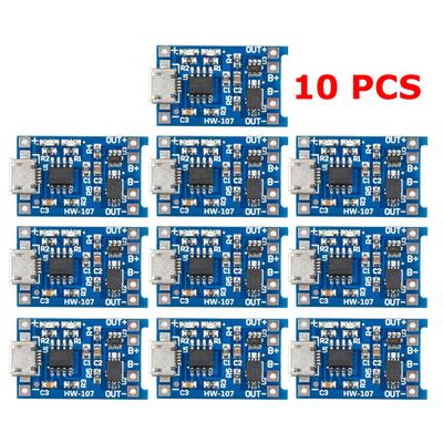 1-10 Stück Micro USB 5V 1A 18650 TP4056 Lithium-Batterielademodul Ladeplatine mit Schutz Doppelfunktionen 1A Li-ion