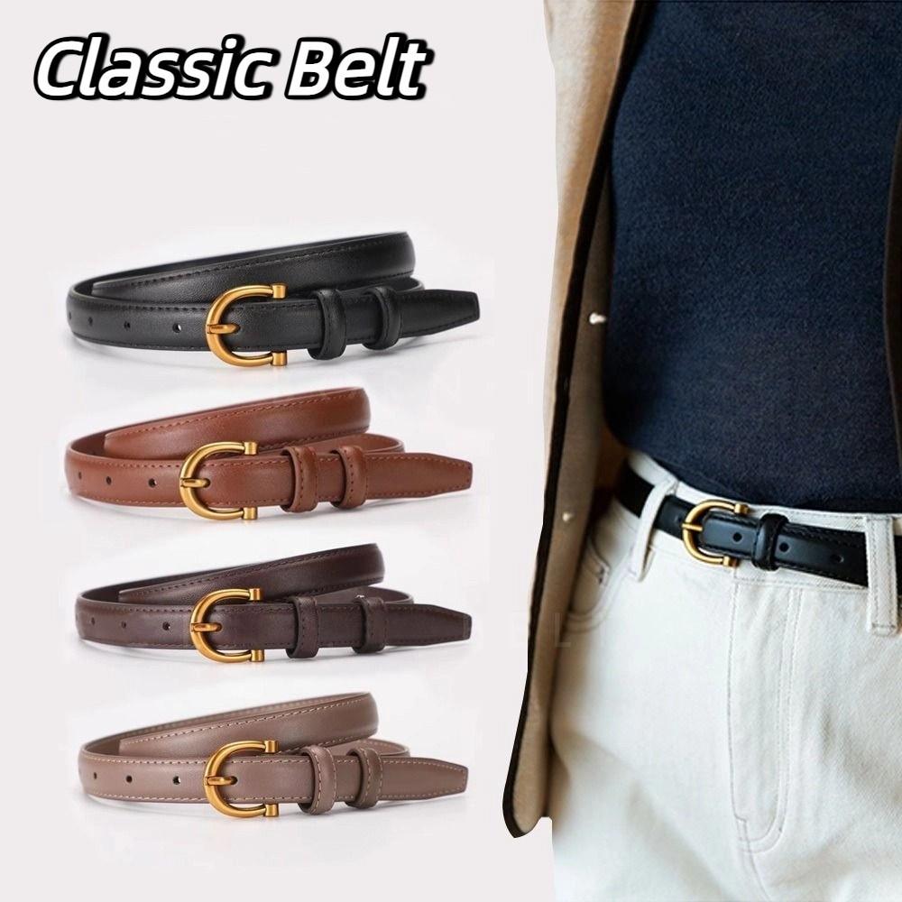 Jeans Decor Pu Waistbands Thin Trouser Decoration Simple Women Belt  Female/Girls