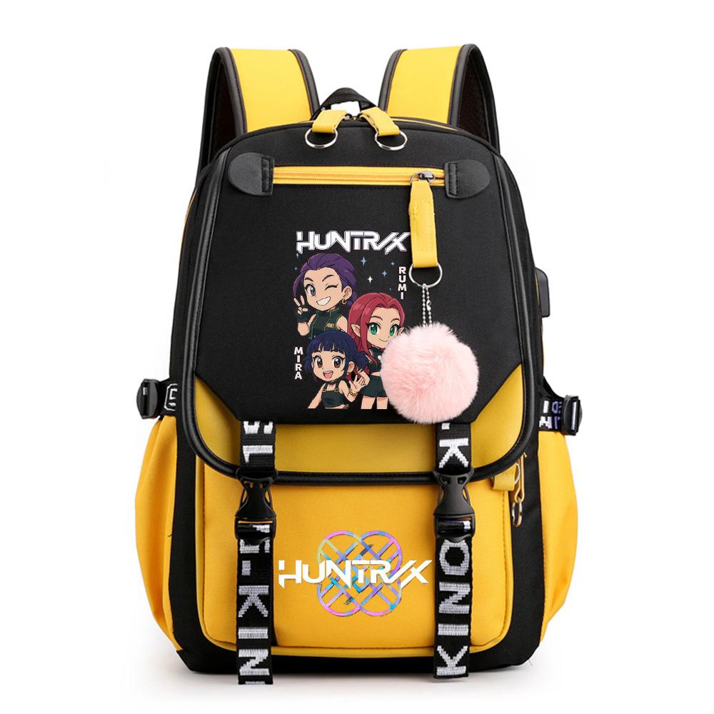 Neuer Cartoon Kpop Bedruckter Rucksack Schultasche für Teenager Schüler Mädchen Junge Buchtasche Große Kapazität Reisetasche Kindergeschenk Rucksack