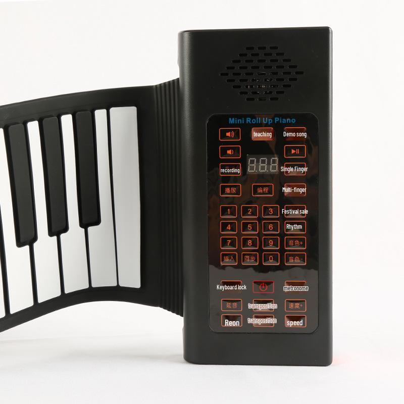88-Key Portable Silicone MIDI Piano for Professional & Learning Use