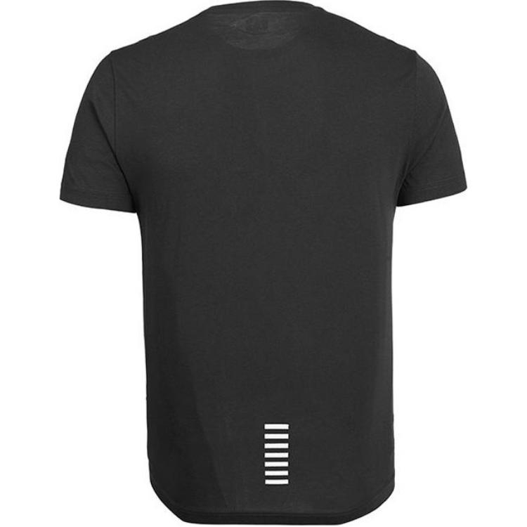 Emporio Armani EA7 Solid Logo Cotton Crew Neck T-Shirt Men Tops Dark-Green 8NPT51-PJM9Z-1997