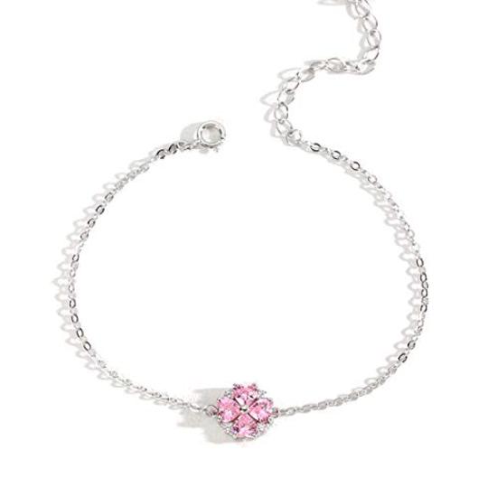 

Sakura Sakura Platinum 925 Zirconia [Glam Jewelry] Браслет, женский подарок, женский, девушка, жена, цветок, отделка, серебро, розовый