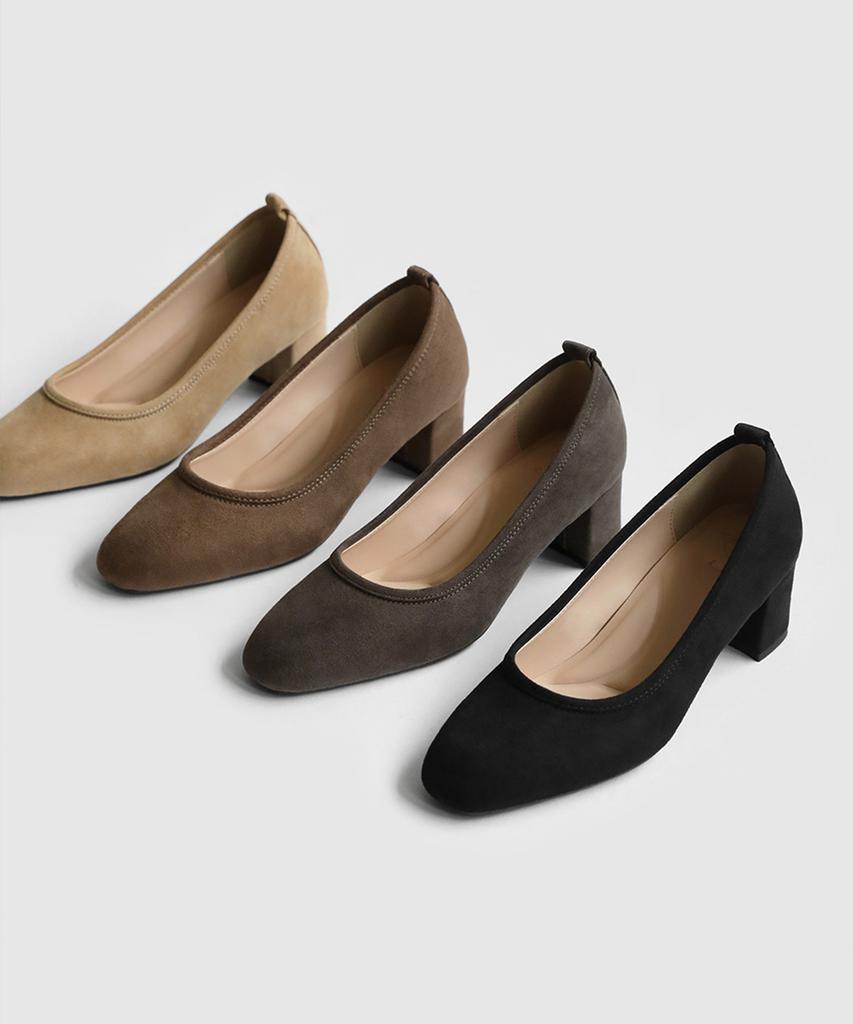 Sappun Mirei Round Pumps Heels (5Cm)
