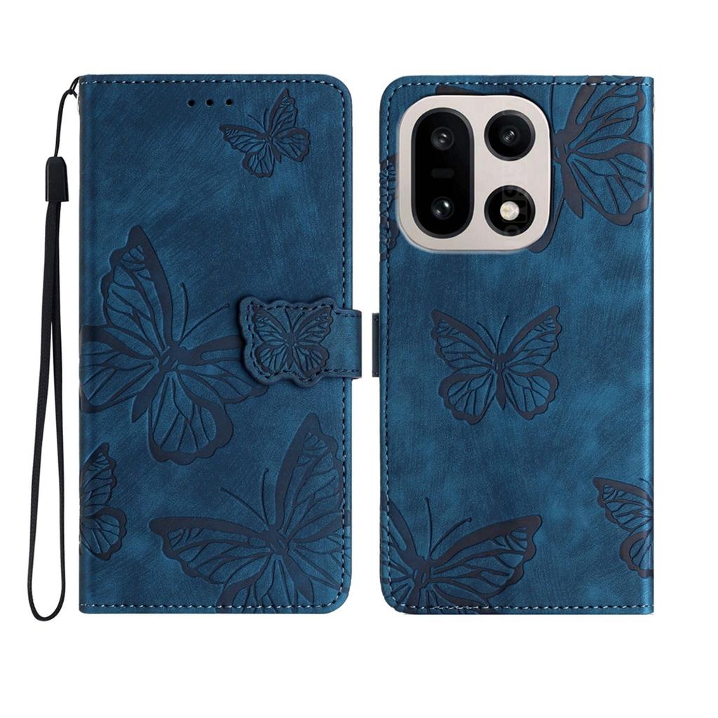 For OnePlus 15 5G Case Butterfly Design Flip Wallet Leather Phone Cover Skin-Touch