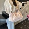 Drawstring large-capacity nylon shoulder bag new casual girl commuter bag versatile and lightweight student messenger bag