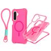 For Samsung A17 Magnetic Skin Feeling 3-in-1 Phone Case with Strap
