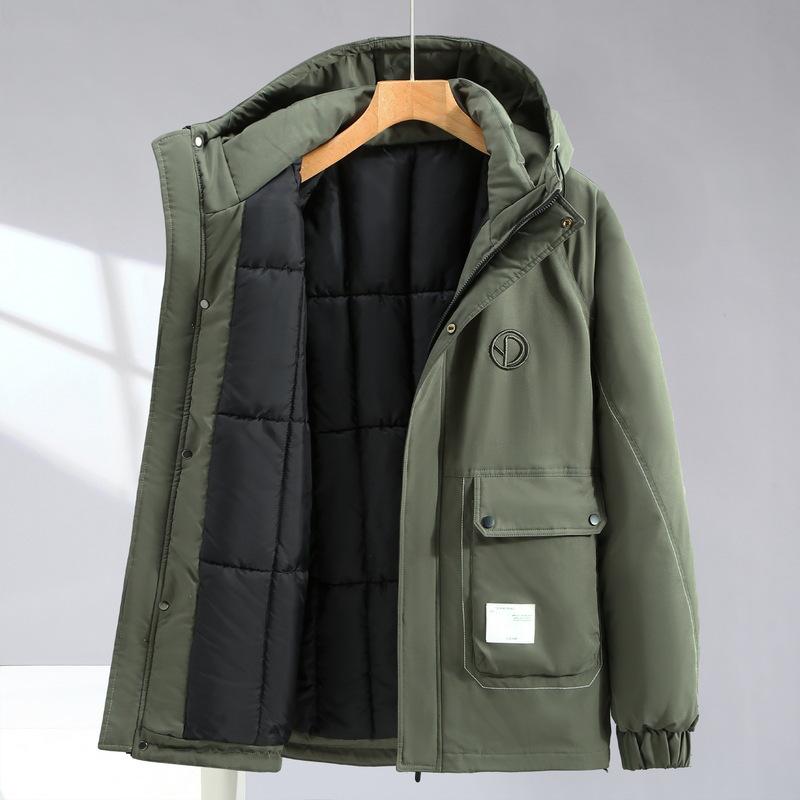 

Men s Winter Thickened Cotton Jacket - Trendy Plus Size Fashion 2303 7XL армія зелений колір