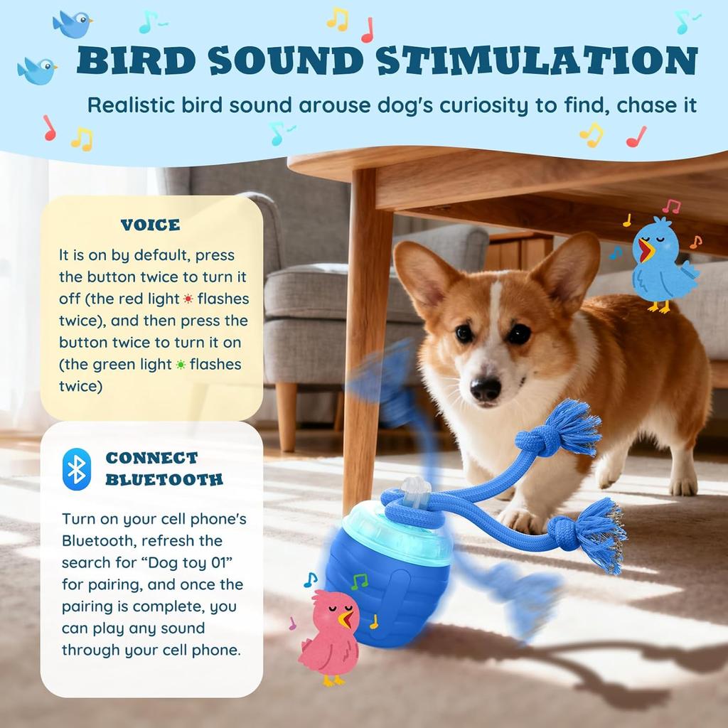 Interactive Dog Toys Upgraded Motion Activated Balls for Medium/Large Dog Automatic Moving Dogs Toy Ball dog toys for small dogs