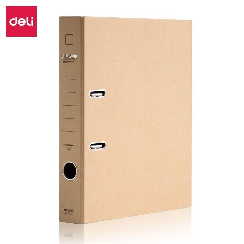 Deli 2-Hole Lever Arch File Folder (8-Pack)