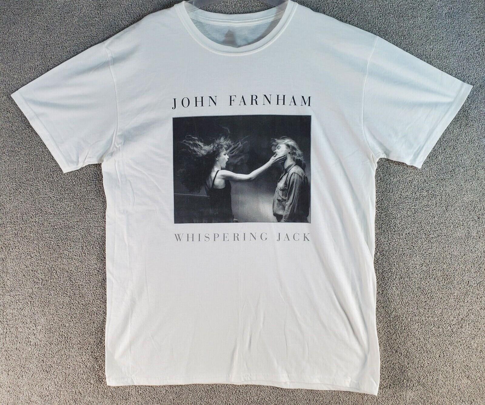 JOHN FARNHAM Whispering Jack Concert 2011 Shirt White Unisex S-2345XL E1344 XL
