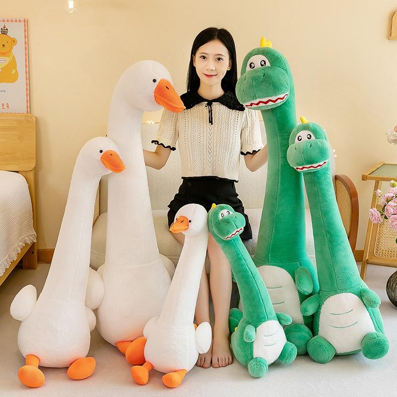 Creative Dragon Palace Inspired Plush Pillow Perfect For Snuggling Long Neck Goose