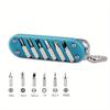 Multifunctional Outdoor Portable Folding Knife Key Knife Screw Combination Tool Portable Pocket Keychain Knife Stainless Steel