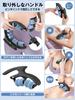Wolfyok Fitness Massage Roller Handle Full Body Opening and Closing Ring Massager for Muscle and Cellulite Handheld Clamp Type [Removable & Release]